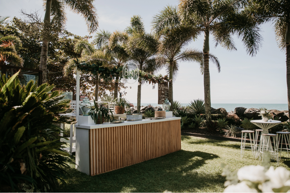 Bar area for the reception